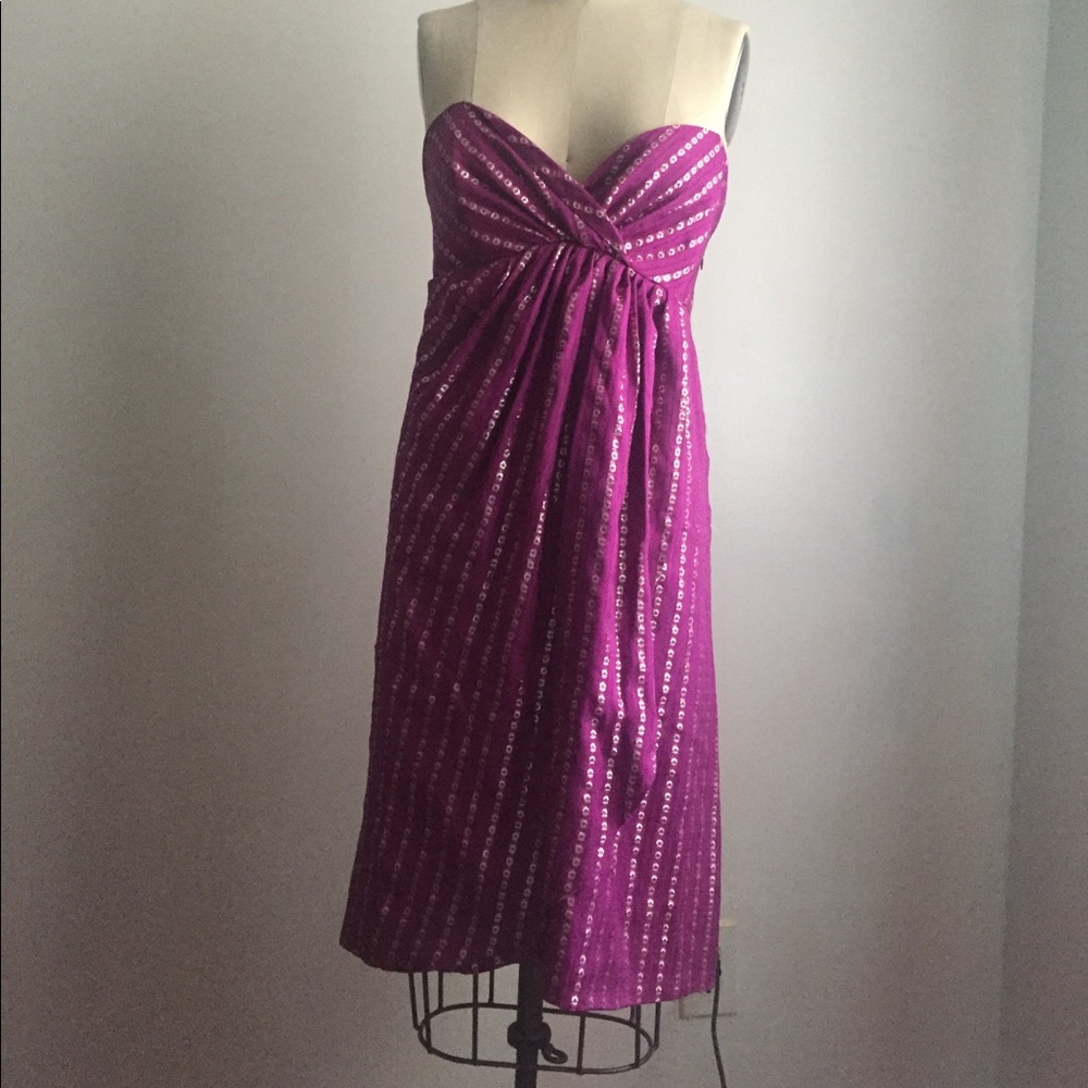 ✨Holiday dress ✨Silk strapless sweetheart dress